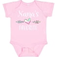 thumbnail image 3 of Inktastic Nana's Favorite- Heart Grandchild Boys or Girls Baby Bodysuit, 3 of 5