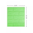 thumbnail image 3 of 5Pcs 15x14 inch 3D Tile Brick Wall Sticker, Self-adhesive Waterproof PE Foam Wall Panels, Peel and Stick Brick Wallpaper Wall Art Decor for Living Room Bedroom Background TV Wall Decoration, 3 of 8