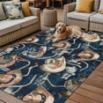 thumbnail image 2 of Fsddascl Blue Cowboy Outdoor Rug for Patio/Deck/Porch, Non-Slip Large Area Rug 5 x 8 Ft, Country Western Vintage Indoor Outdoor Rugs Washable Area Rugs, Reversible Camping Rug Carpet Runner, 2 of 5