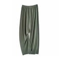 thumbnail image 2 of Lmnyox Wide Leg Pants for Toddler Kids Casual Loose Pull On Pants Plain Athletic Trousers with Pockets, 2 of 7
