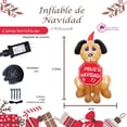 thumbnail image 2 of Inflable Navideño de Perrito con Letrero de Feliz Navidad, 2 of 5