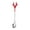 Red, variant on Green 304 Stainless Steel Reindeer Spoon For Beverages And Desserts With Durable Design