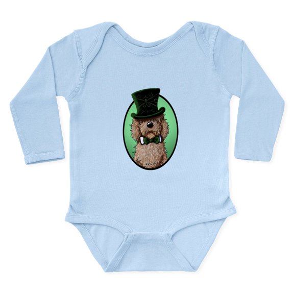 CafePress - St. Paddy's Doodle Long Sleeve Infant Bodysuit - Long Sleeve Cotton Baby Bodysuit