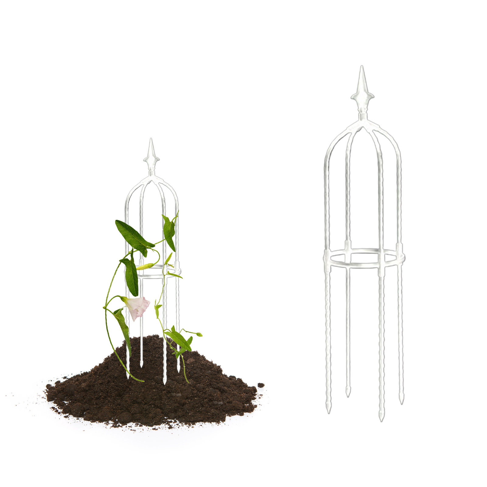 AYYUFE Plant Climbing Frame Rustproof Plant Trellis Stable Easy to Install Plant Support Rack for Home Garden