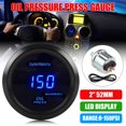thumbnail image 1 of 2" 52mm Led Oil Pressure Gauge Digital Display Instrument WithMeter Automobile Modified Parts, 1 of 9