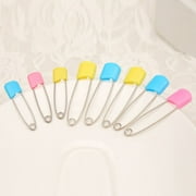 GXG 8pcs Baby Safety Pins Safety Cloth Stainless Steel Baby Bibs Apron Diaper Safety Pins
