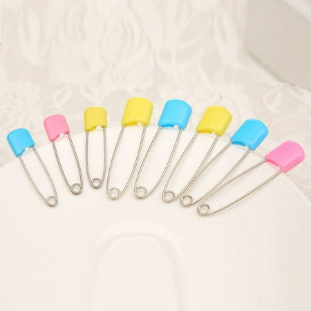 GXG 8pcs Baby Safety Pins Safety Cloth Stainless Steel Baby Bibs Apron Diaper Safety Pins