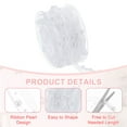 thumbnail image 3 of Uxcell 0.4" x 5 Yardas Cinta de Perlas Artificiales, Cintas de Perlas para Decoración de Bodas, Fiesta, Flores, Manualidades de Costura DIY, Blanca, 3 of 6