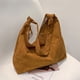 thumbnail image 4 of Bolsas De Hombro Bolso de hombro retro de pana para mujer, bolso de compras informal, bolso de mano (marrón), 4 of 9