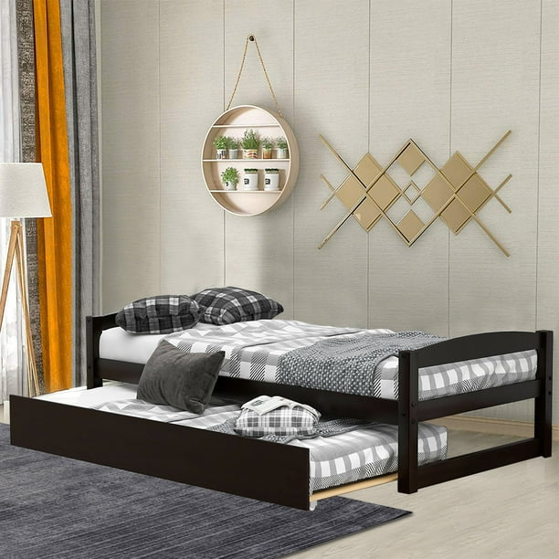 Kids Twin Bed Frame With Trundle Bed Yofe Twin Bed Frame With Slats And Rails Twin