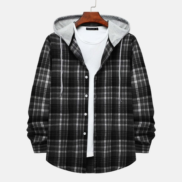 Mens flannel shop jacket walmart