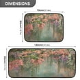 thumbnail image 3 of 2-Piece Kitchen Rugs Set Non-Slip Mats Carpet Floor for Kitchen, Bathroom (19.7"x27.6" & 19.7"x47.2") Enchanted Flowers Painting, 3 of 7