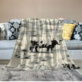 thumbnail image 2 of RUIYC White Black Cowboy Cow Print Western Fleece Throw Flannel Blanket Soft Cozy Throws Lightweight Blankets for Camping Outdoor Couch Sofa Bed Chair White, 2 of 6