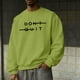 thumbnail image 1 of Amzcrzy - Sudadera Para Hombre, Estilo Casual, Con Estampado De Moda, Cuello Redondo, Manga Larga, Color Verde Militar, Talla 2Xl, 1 of 6