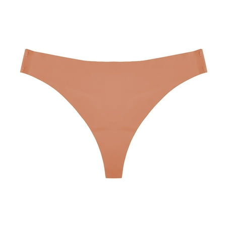 Hamky Womens Underwear Thongs for Women Women s Cotton Underwear Underwear For Women Lingerie For Women Lingerie Women V Waist Breathable No Show Thong Cotton Underwear Seamless Underwear Khaki XL