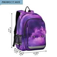 thumbnail image 2 of ALAZA Purple Tie-dye Laptop Backpack Purse Travel Bag Casual School Bookbag Rucksack for Women Men, 2 of 6