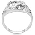 thumbnail image 4 of Pompeii Mens Diamond Lucky Horseshoe Ring 10K White Gold (G/H,I2-I3), 4 of 6