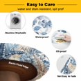 thumbnail image 3 of Elastic Fitted Round Tablecloth, Blue Coastal Starfish Waterproof Stretch Table Cover for 55"-60" Tables, Beach Nautical Shell Eucalyptus Summer Washable Outdoor Tablecloths for Patio, Picnic, 3 of 9