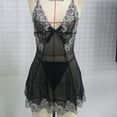 thumbnail image 4 of Qertyioot Nuisette en Dentelle pour Femme Dames Mode Confortable Robe de Pyjama à Bretelles Cœur Femme Ensemble String à Moins de 15 $, 4 of 8