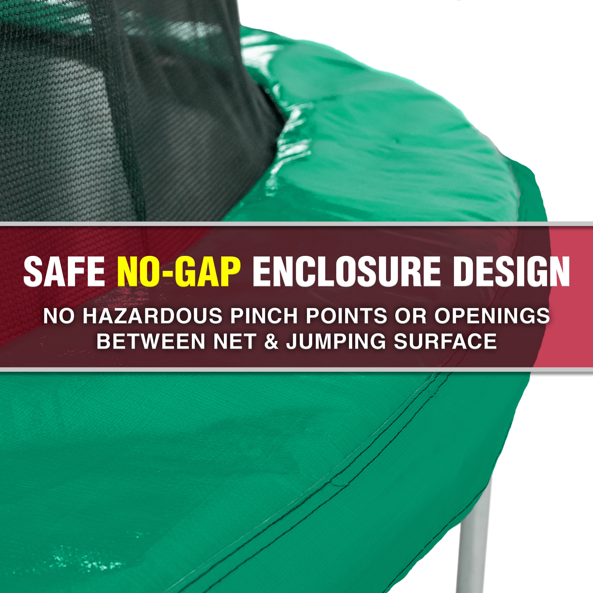 TruJump 12' Trampoline with Safety Enclosure & Jump Mat with Lifetime Warranty (Green) - image 6 of 9