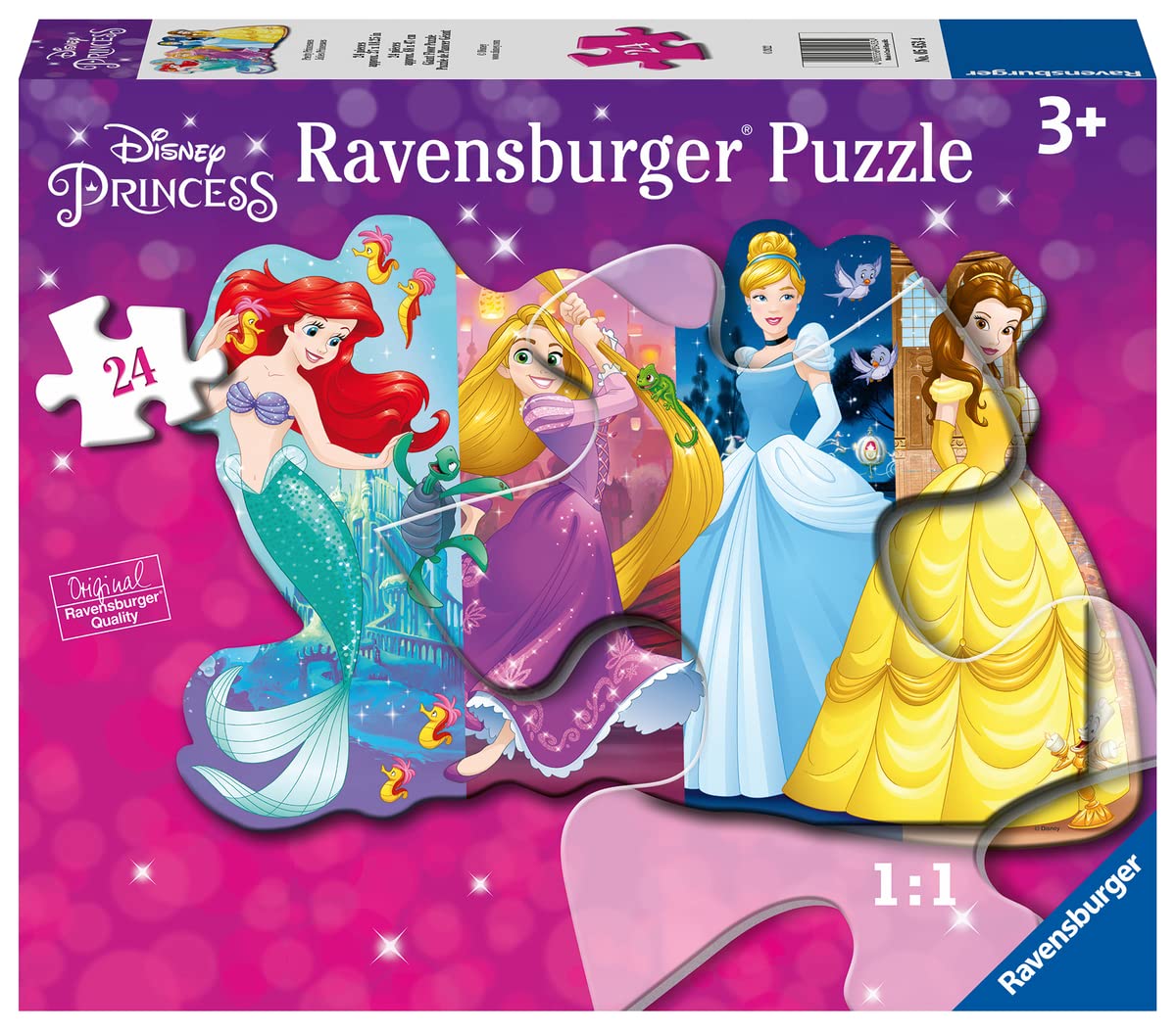 Ravensburger - Floor Puzzle - Pretty Disney Princesses - 24 Piece Shaped Jigsaw Puzzle - image 2 of 6