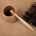 thumbnail image 5 of Cepillo de dientes de madera de bambú para adultos, con punta plana, de carbón de bambú, suave y esmerilado, para hoteles y casas de familia, 5 of 5