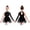 Black, variant on iiniim Big Girls Modern Ballet Salsa Rumba Sparkly Dance Jumpsuit Latin Jazz Tulle Leotard Dancewear Red 6