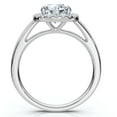 thumbnail image 3 of Pompeii Certified 1 3/4Ct Halo Round Cut Diamond Engagement Ring 14k Gold Lab Grown, 3 of 7