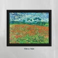 thumbnail image 7 of Poppy Field by Vincent Van Gogh Framed Print Wall Art, Excellent for Bedroom or Living Room Décor, 11x14, 2446, 7 of 7