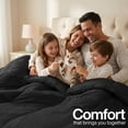 thumbnail image 2 of Utopia Bedding Comforters Twin Size, All Season Duvet Insert, Down Alternative Box Stitched Bed Comforter with Corner Tabs, Machine Washable (Black), 2 of 6