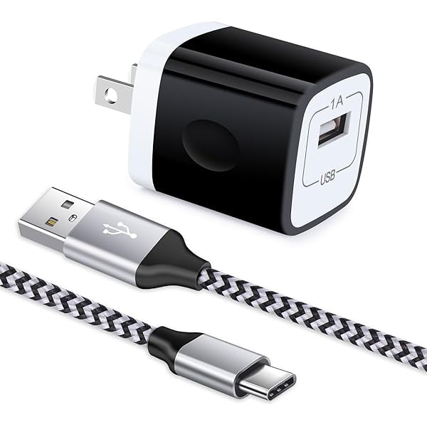 Eryueer for Type C Wall Charger, 5V/1A Charging Block Wall Charger Plug Cube Brick with 6ft USB C Cable Type C Charger Cable Cord Compatible with Samsung Galaxy S26 Ultra S25 S24 S23 S22 Ultra 5G