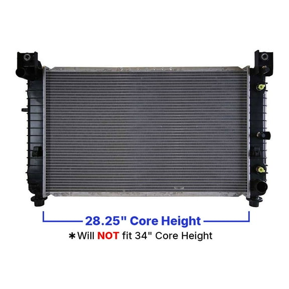 AutoShack Radiator for GMC Sierra 1500 Classic Sierra 2500 Yukon XL 1500 Cadillac Escalade Chevrolet Tahoe Suburban 1500 Silverado 2500 Silverado 1500 2007 Silverado 1500 Classic 4WD AWD RWD RK878