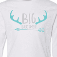 thumbnail image 4 of Inktastic Big Brother, Deer Antlers, Arrow - Blue Gray Long Sleeve Youth T-Shirt, 4 of 5