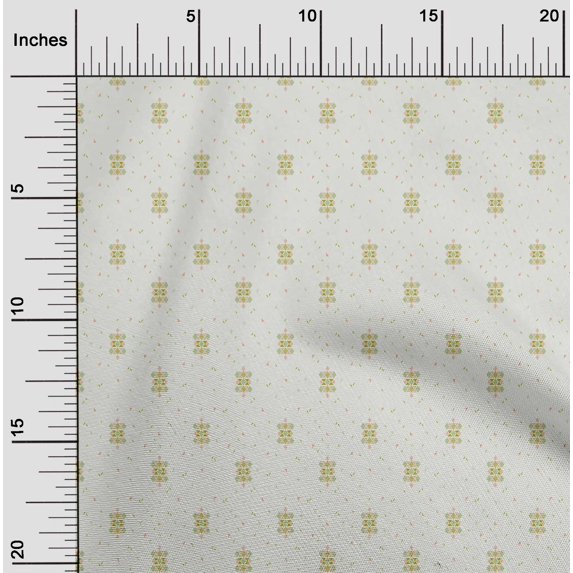 oneOone Polyester Lycra Fabric Diamond & Triangle Geometric Print Sewing Fabric BTY 56 Inch Wide