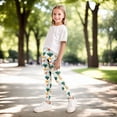 thumbnail image 6 of Gubotare Little Girl Leggings Girls' Leggings Full Length Pants with Elastic Waist Soft Stretchy Athletic Pants for Kids Size 7-8 (White,7-8 Years), 6 of 8