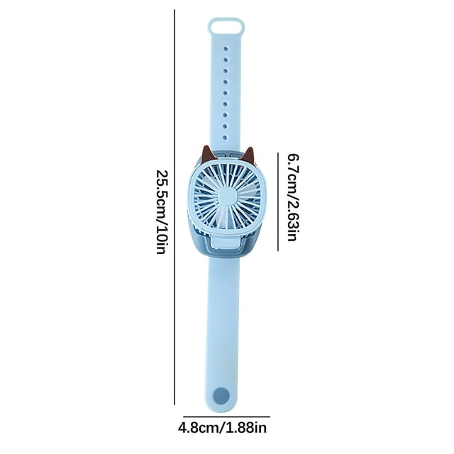 Pulsera portátil con dibujos animados Watch Fan HUOGUO, ventilador eléctrico para niños