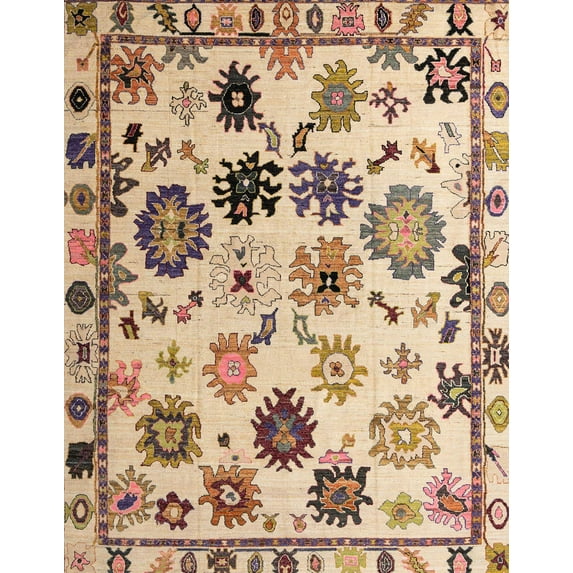 Ahgly Company Indoor Rectangle Abstract Yellow Abstract Area Rugs, 5' x 8'