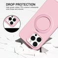 thumbnail image 6 of Case for iPhone 14 with Magnetic [Rotatable Invisible Ring Stand] [Compatible with MagSafe] Soft Microfiber Lining Military-Grade Drop Protection Phone Case for iPhone 14, Pink, 6 of 6