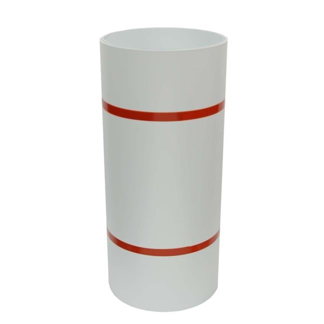 .018, 24 Aluminum Coil Trim with Smooth Polyester Coating Gibraltar Building Products 24 in. x 50 ft. Black&frasl;Birch White Aluminum Trim  Coil ATC24-BL
