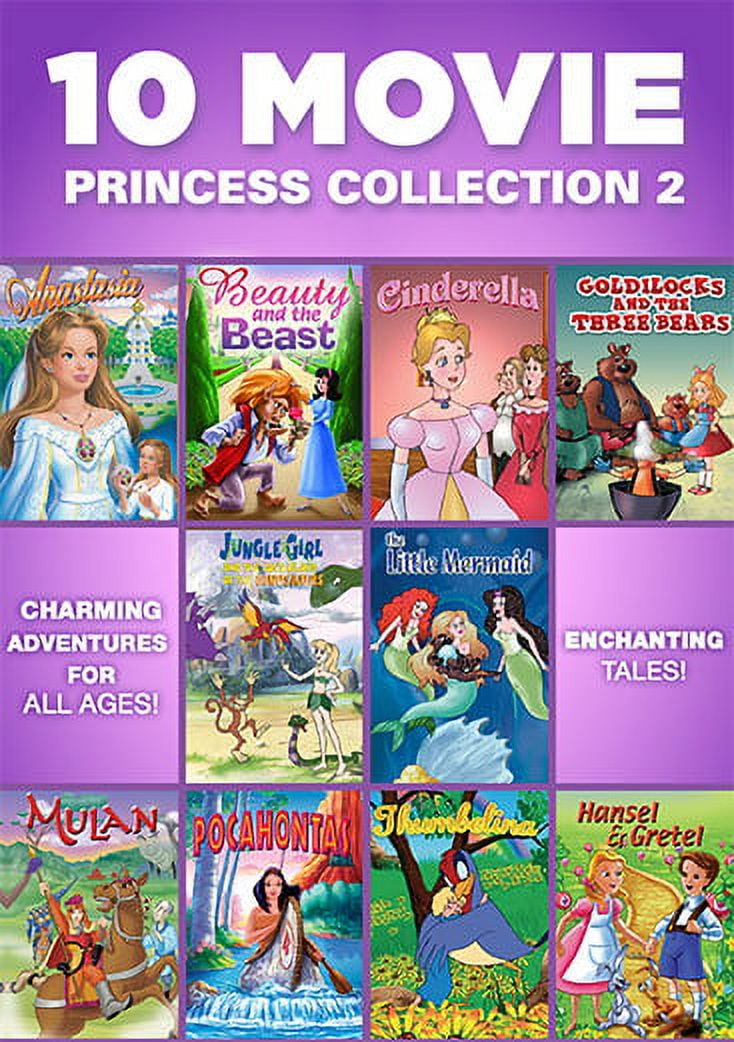 10 Movie Princess Collection 2 DVD Walmart