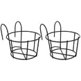 thumbnail image 1 of Planter Hanging Basket Holder Flower Fence Pot Railingbalcony Over Metal Iron Rail Deck Planters Wall Porchcontainer, 1 of 7