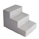 thumbnail image 1 of Escalera para Perros Jinwen 3 Niveles Antideslizante Lavable Gris Lino, 1 of 8