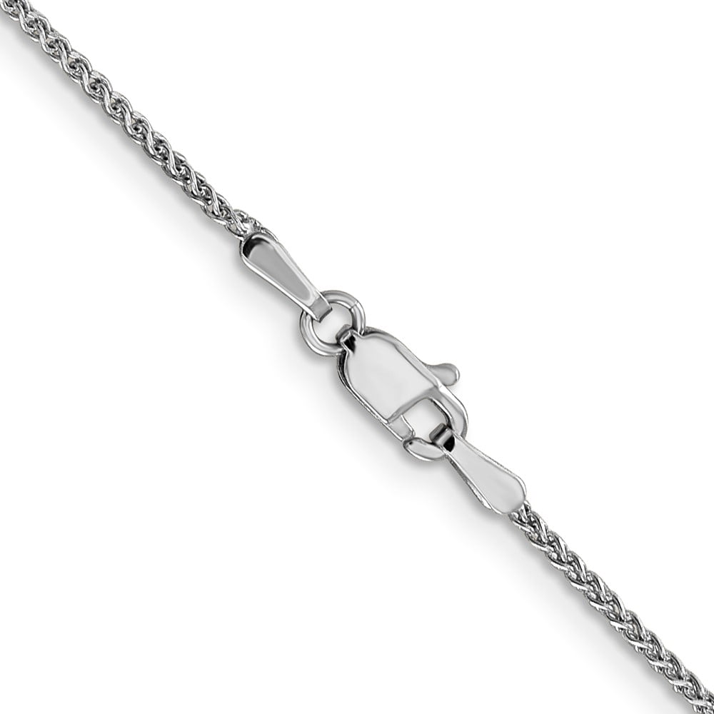 Primal Gold 14K White Gold 1.25mm Diamond Cut Spiga Chain