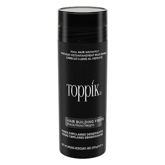 Fibras para la construcción del cabello Toppik, negro, 27.5g | Rellenar cabello fino