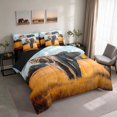 thumbnail image 2 of Erosebridal Elephant Twin Bedding, Savanna Day Bedding Comforter Set, Black Reversible 7 Pieces, 2 of 6