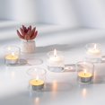 thumbnail image 1 of Portavelas de Vidrio: Set de 12 Portavelas de Luz de Té Transparentes - Pequeños Portavelas Flotantes para Centros de Mesa de Fiestas (4.6x4cm), 1 of 11