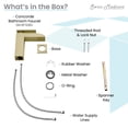 thumbnail image 4 of Concorde Single Hole, Single-Handle, Waterfall Bathroom Faucet in Brushed Gold, 4 of 12