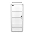 thumbnail image 6 of 14"W x 27"H x 12"D, Silver Aluminum Tempered Glass Top Display Case with Lock, Key and 3 Glass Shelves for Retail, Mall and Office Display, 6 of 7