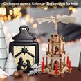 thumbnail image 7 of 18 Inch Christmas Decoration Wooden Christmas Pyramid with Candle Holders - 3 Tiers - Hand Painted Nativity Figurines (Wooden Nature Color), 7 of 7