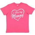 thumbnail image 3 of Inktastic I Love My Mommy in White Chalk Heart Youth T-Shirt, 3 of 5